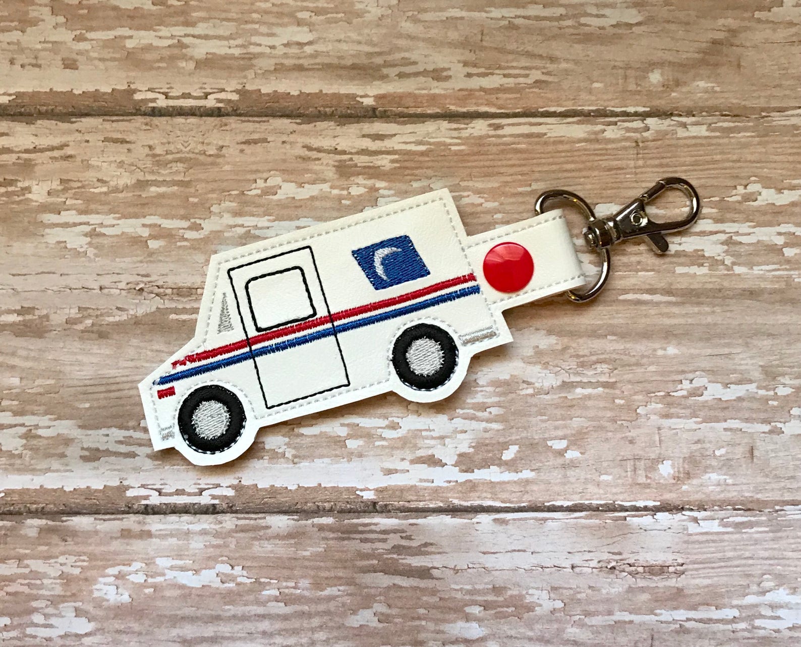 Mail Truck Keychain Mail Key Keychain Mail Truck Bag Tag Etsy