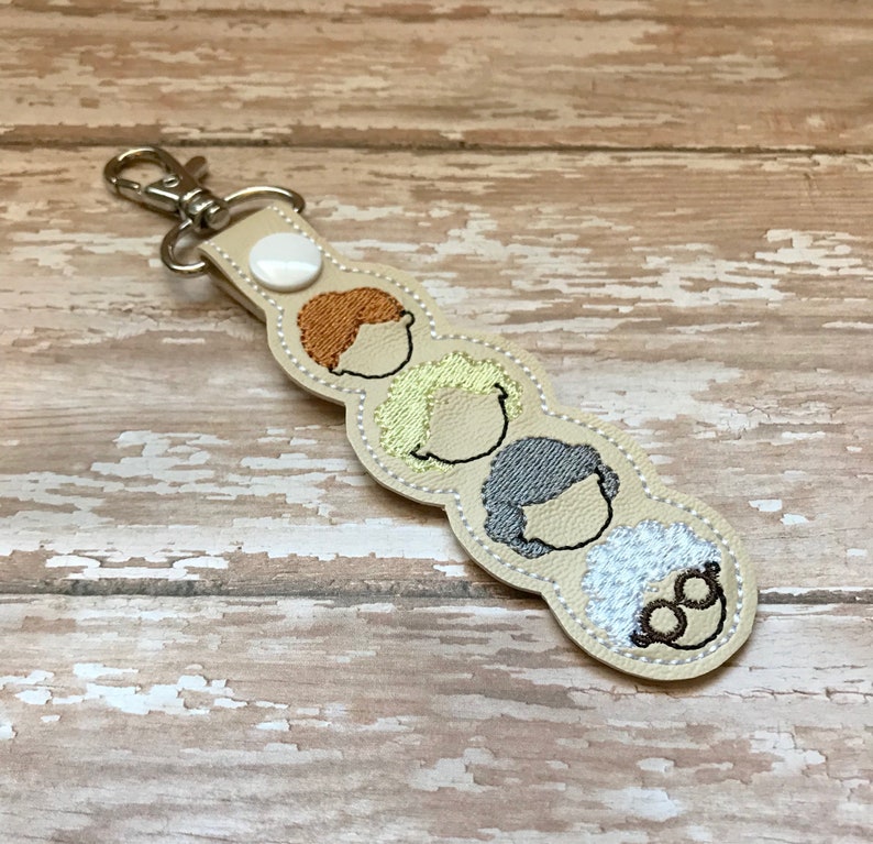 Golden Girls Keychains, Golden Girls Key chains, Golden Girls Zipper Pull, Golden Girls Bag Tag, Squad Goals keychain 