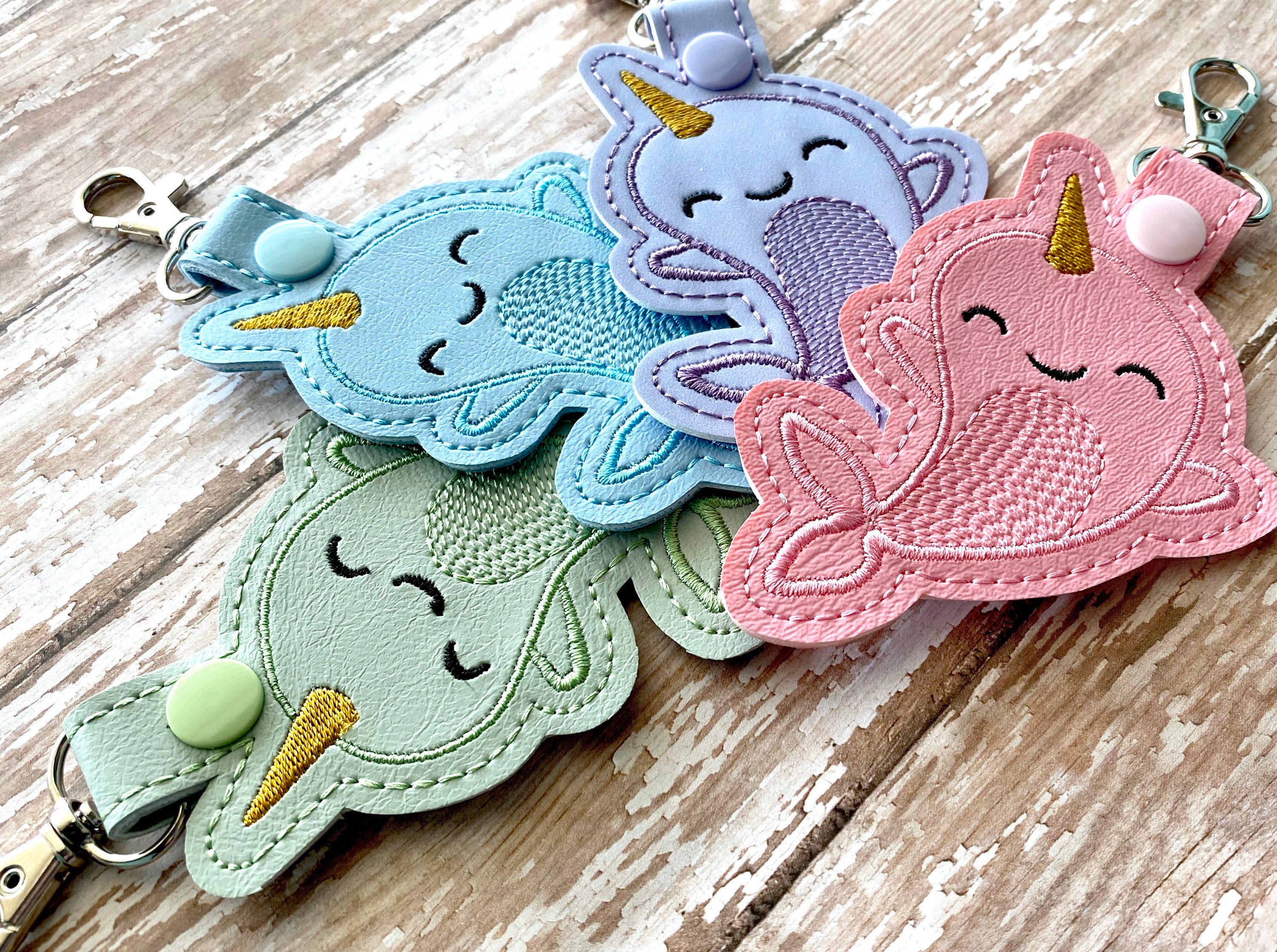 Narwhal Keychain Narwhal Key Chain Narwhal Zipper Pull Etsy Ireland