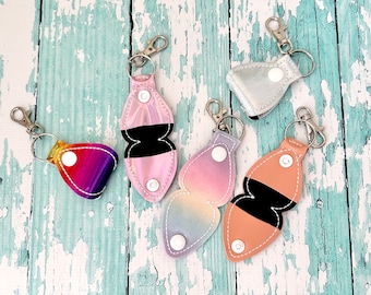 Guitar Pick Holder, Guitar Pick Keychain, Guitar Pick Snap Tab, You choose---70 Colors
