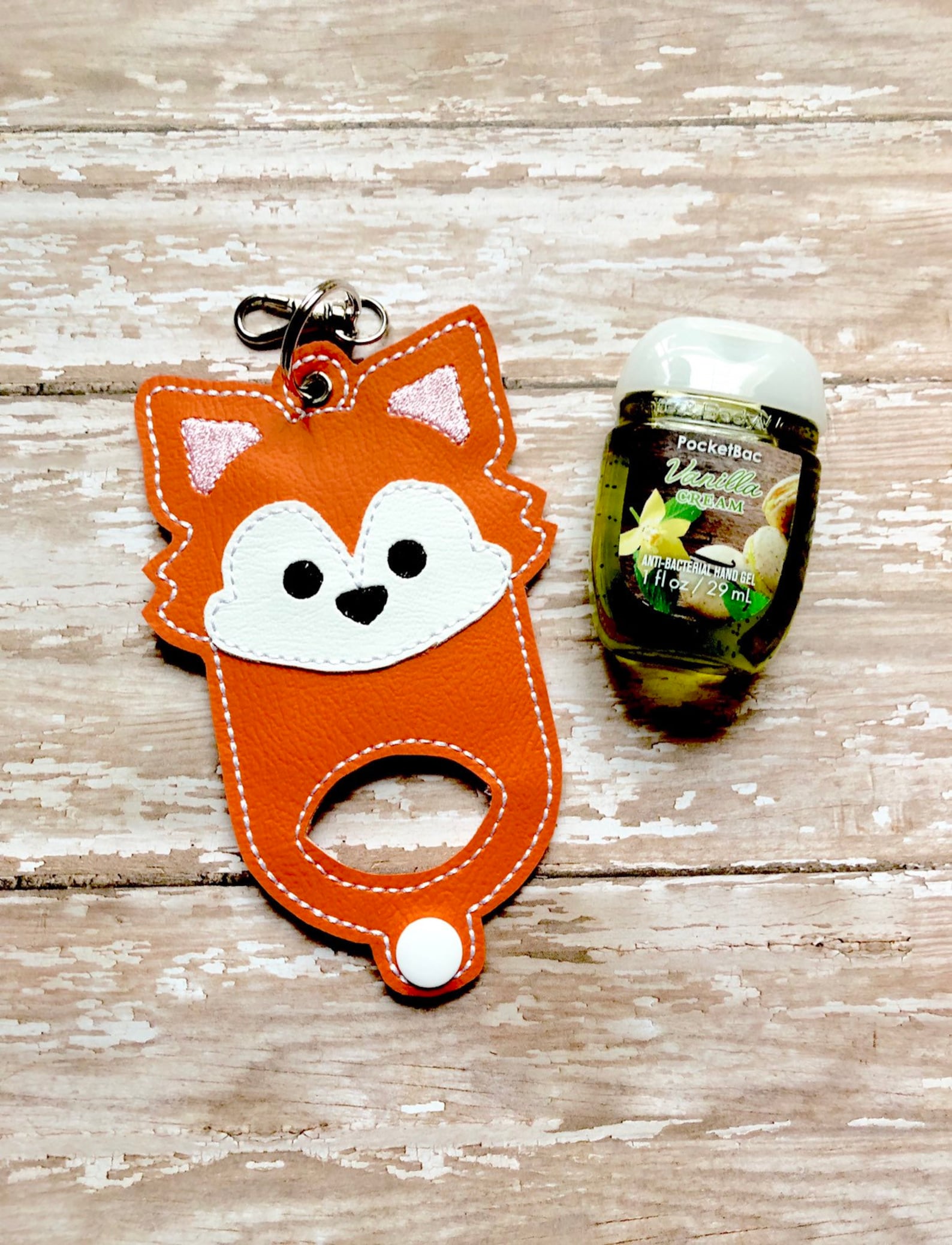 Fox Hand Sanitizer Holder Hand Sanitizer Keeper Hand Etsy
