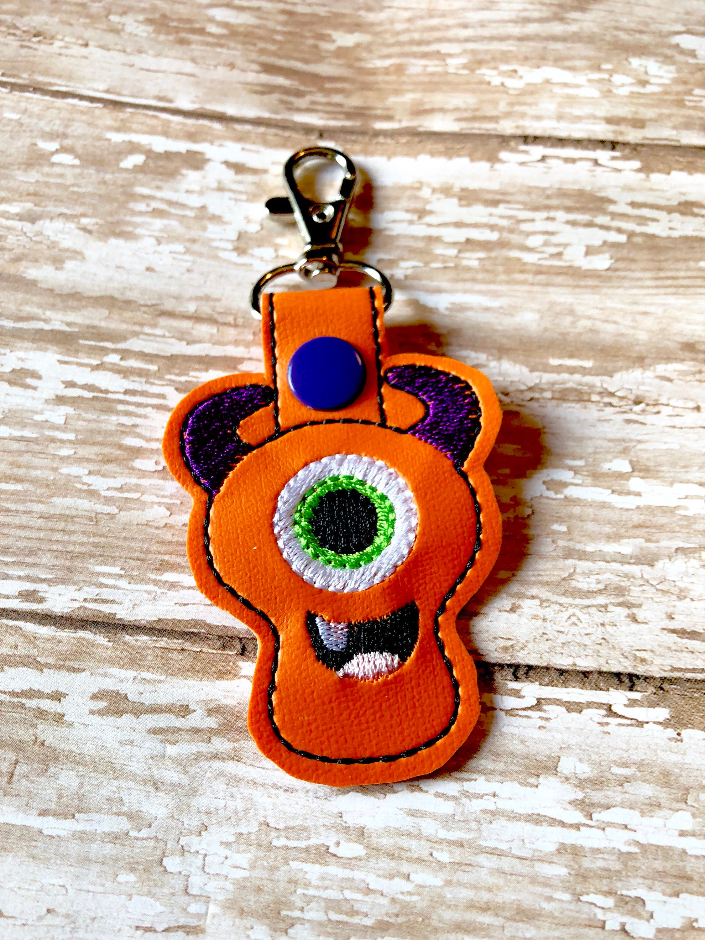 Monster Keychain Funny Keychain One Eyed Monster Key Chain Etsy UK