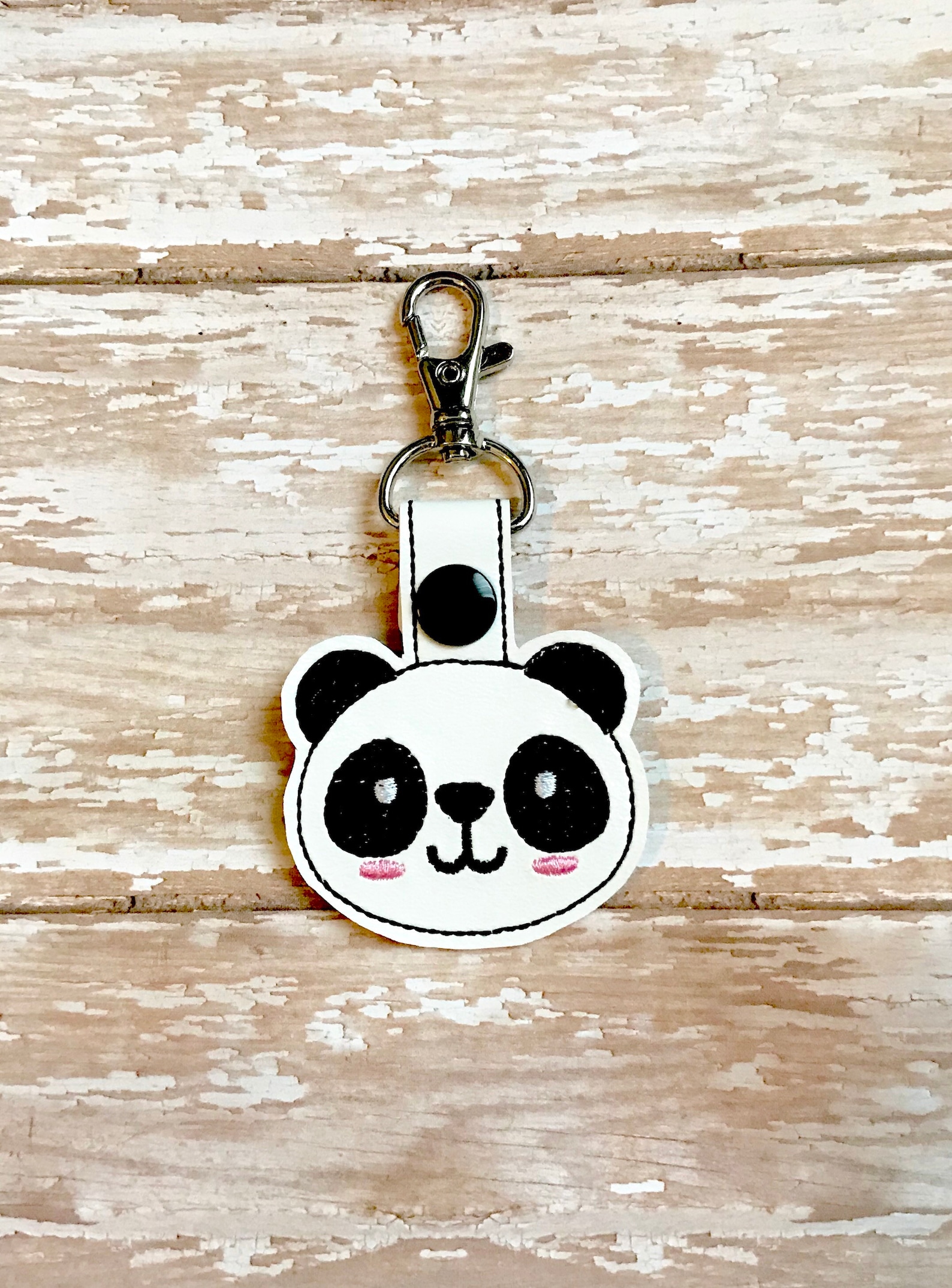 Porte-clés Panda Mignon – En PVC Souple, 3,5 X 4,9 Cm – Pour Sacs, Trousses, Cadeaux Enfants