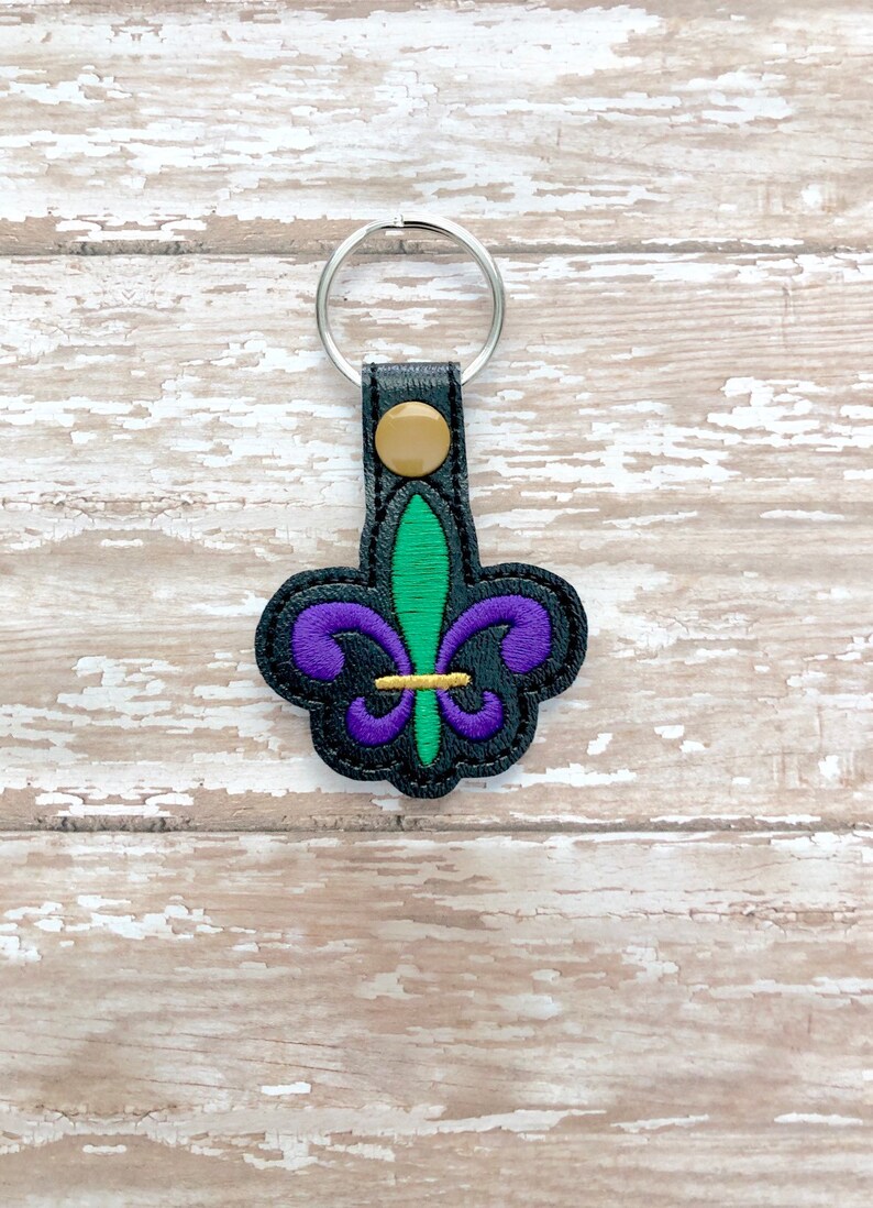 mardi gras keychain