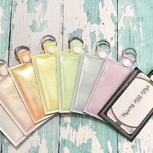 Iridescent ID Badge Holder, Badge Holder, iD Holder, Vertical ID Holder,  Special Edition —- You choose Color