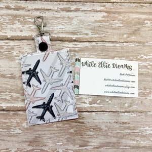 ID Badge Holder, Badge Holder, ID Holder, Vertical ID Holder,  Special Edition Airplanes