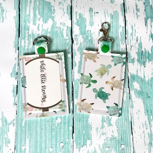 Turtles ID Badge Holder, Badge Holder, iD Holder, Vertical ID Holder,  Special Edition —- Turtles Sea Turtles