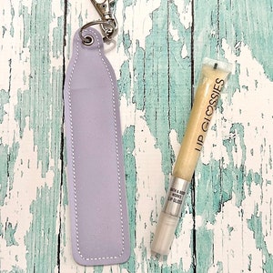 Tall Lip Gloss Tube Holder, Tall Lip Gloss Keychain,  Lip Gloss Cozy, Gloss Holder