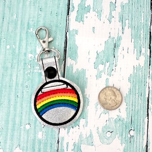 Rainbow Quarter Holder, Rainbow Quarter Keychain, Aldi Key Chain, Aldi Quarter Saver---70 Colors