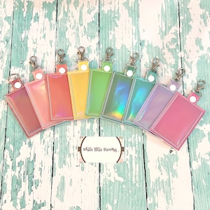 Glistening Sherbet ID Badge Holder, Badge Holder, iD Holder, Vertical ID Holder,  Special Edition—- You Choose Color