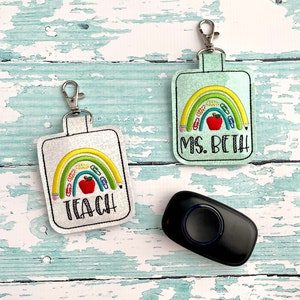 Wireless Doorbell Holder, Teacher Wireless Doorbell Keeper, Personalized Doorbell Holder Clip --- choose from 70 Colors