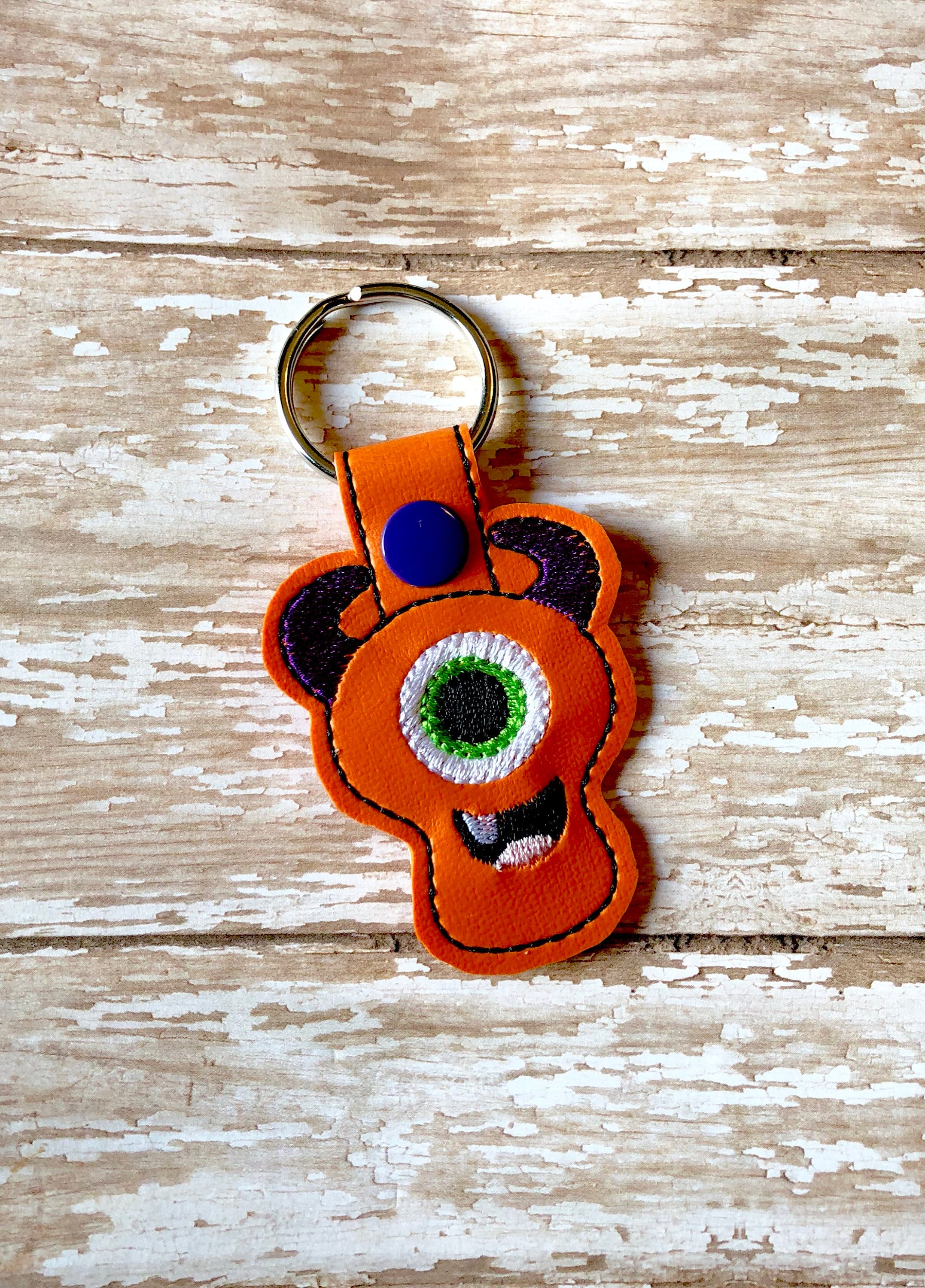 Monster Keychain Funny Keychain One Eyed Monster Key Chain Etsy UK