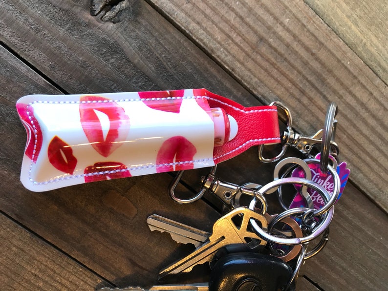 Lip Balm Holder Lip Balm Keychain Lip Balm Cozy Chapstick Etsy
