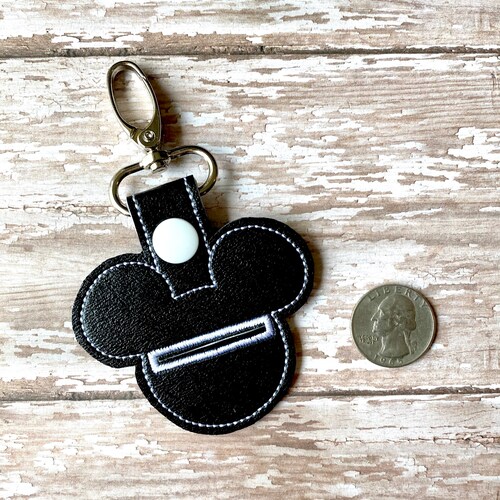 Quarter Keeper Embroidery Design Aldi Quarter Holder Key Fob Etsy