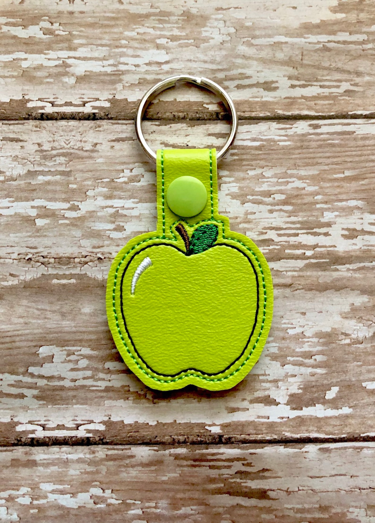 Apple Keychain Apple Key Chain Keychain for Teachers Gift Etsy