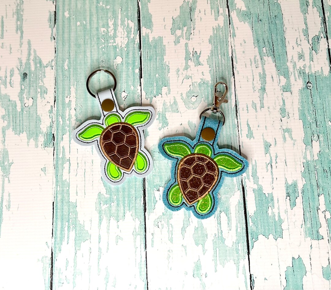 Sea Turtle Keychain, Sea Turtle Keychain, Turtle Zipper Pull, Sea ...