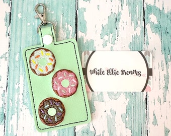Donuts ID Badge Holder, Donuts Badge Holder, ID Holder, Vertical ID Holder,  You choose from 70 Colors!