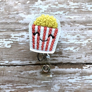 Popcorn Badge Reel, Nurse Badge Reel, ID badge reel, Retractable Badge Reel, Hospital Badge Reel, Doctor Badge Reel, Teacher Badge Reel