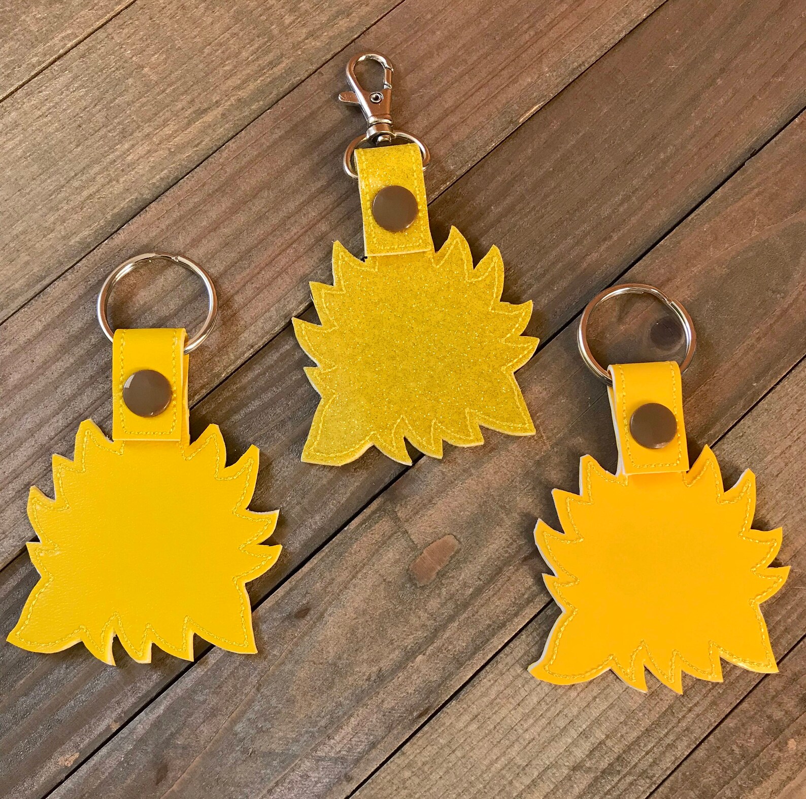 Sunflower Keychain Sunflower Key Chain Sunflower Zipper Etsy