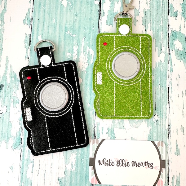 Camera ID Badge Holder, Camera Badge Holder, ID Holder, Vertical ID Holder,  You choose from 70 Colors!