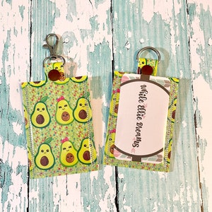 ID Badge Holder, Badge Holder, ID Holder, Vertical ID Holder,  Special Edition Avocado Avocados