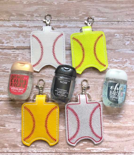 Baseball Hand Sanitizer Holder, Softball Hand Sanitizer Holder, Baseball Bag Tag, Softball Bag Tag, Baseball/Softball Accessories
