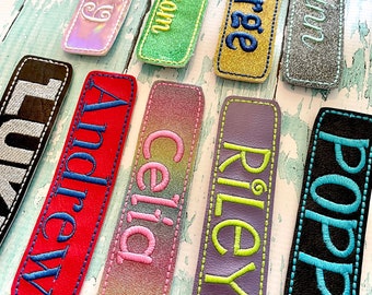 Personalized Bookmark, Personalized Name Book Mark, Embroidered Bookmark ---70 Colors---PLEASE specify font choice when ordering!