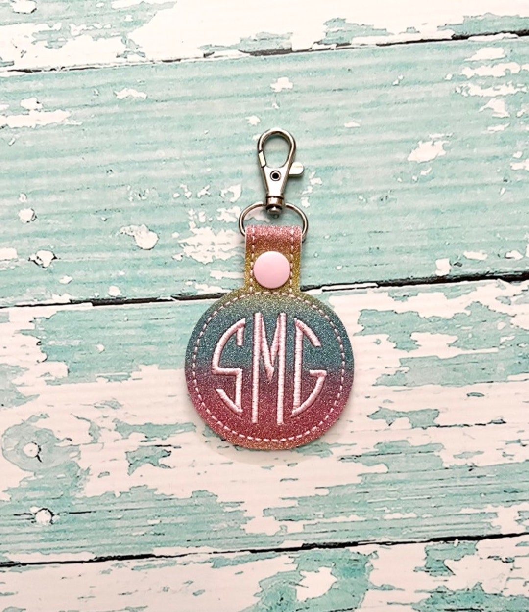 Monogram Tag Monogram Tag, Personalized Monogram Keychain, Personalized Monogram ...
