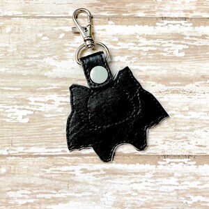 Bat Keychain, Bat Key chain, Bat Zipper Pull, Bat Gift, Bat Bag Tag, Bat Key Fob --- 70 Colors image 4