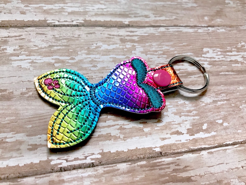 Mermaid Keychain Mermaid Key Chain Mermaid Zipper Pull Etsy