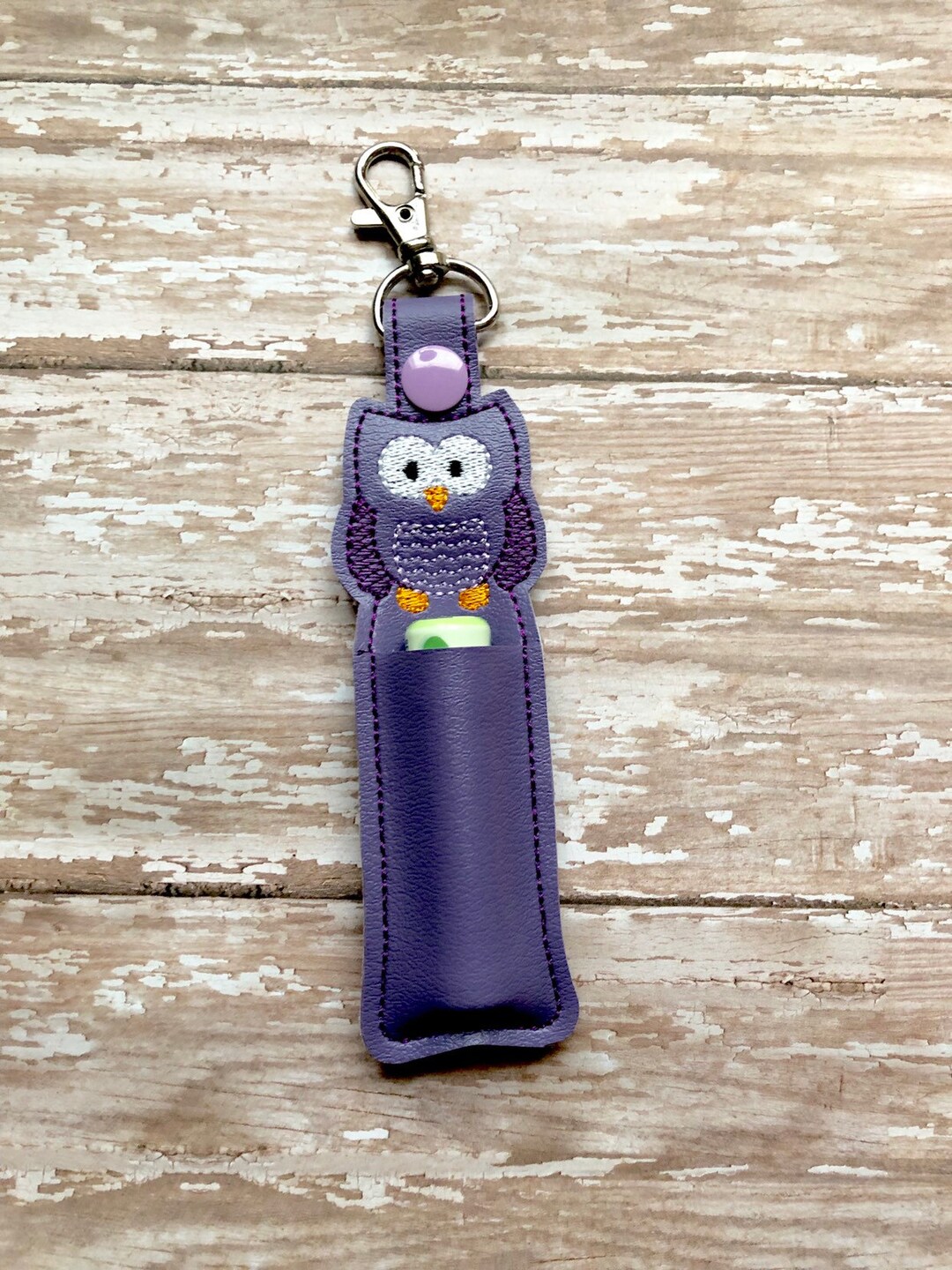 Owl Lip Balm Holder, Owl Lip Balm Keychain, Owl Lip Balm Cozy, Owl