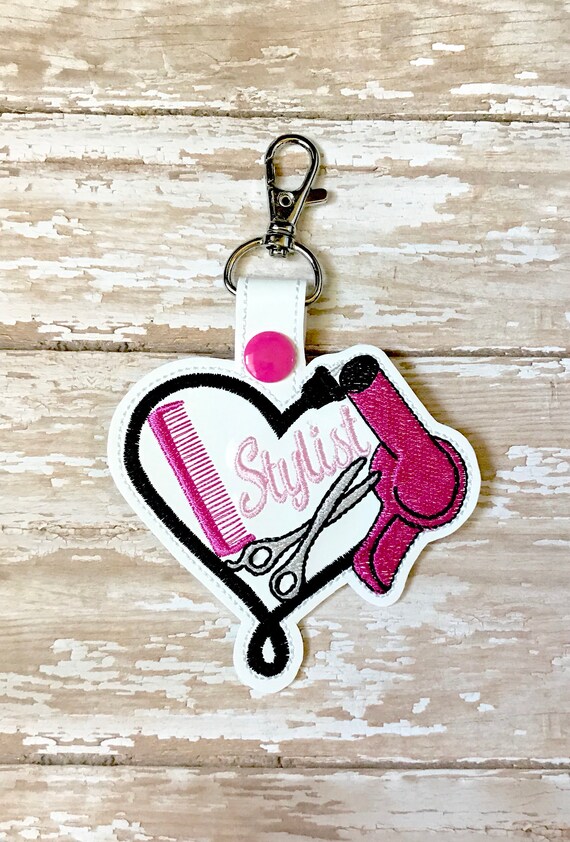 Stylist Keychain Hair Stylist Keychain Stylist Bag Tag Etsy