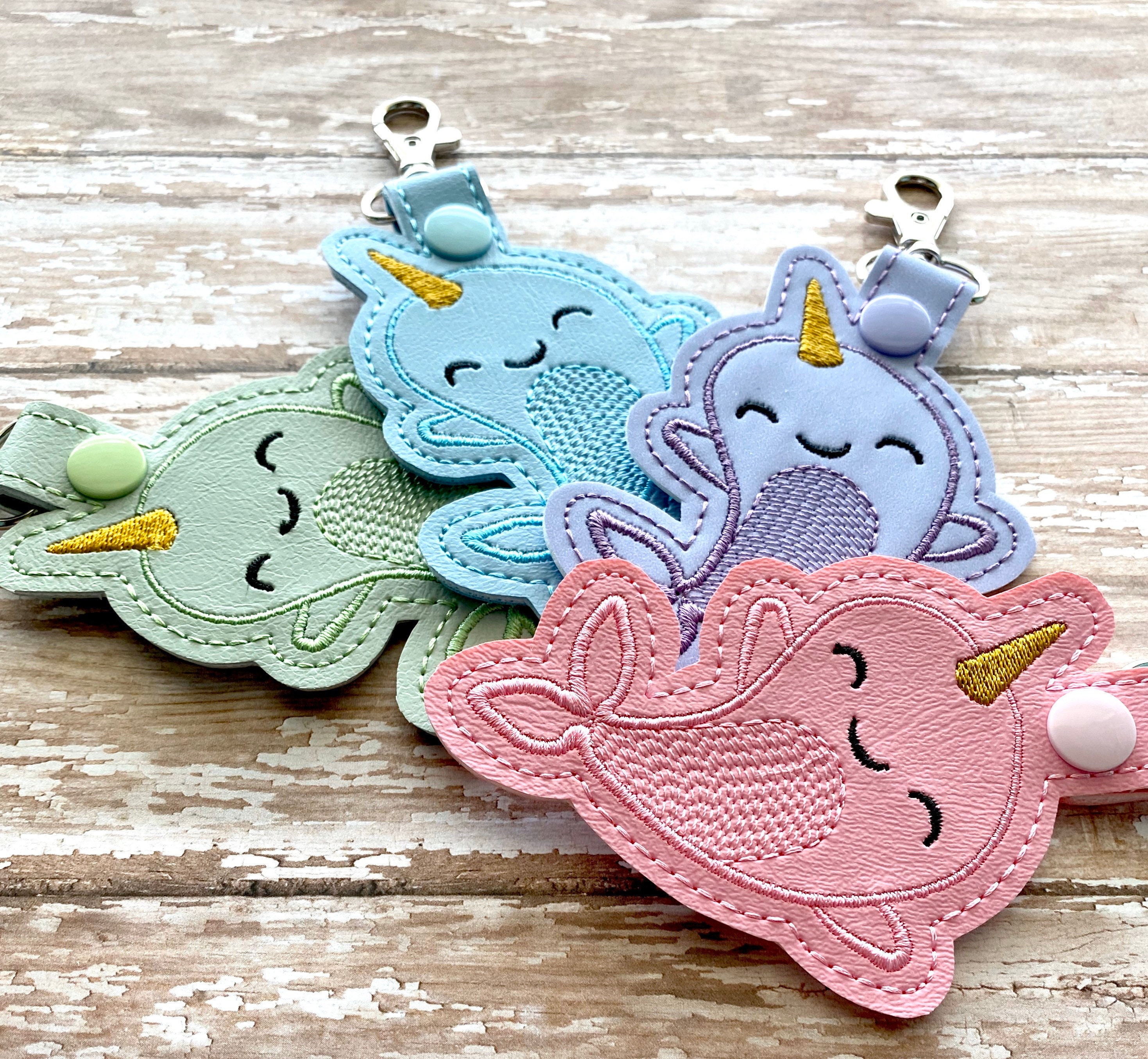Narwhal Keychain Narwhal Key chain Narwhal Zipper Pull Etsy 日本