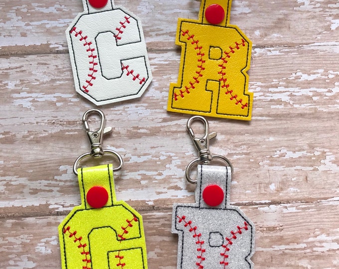 Set of 15 Softball Zipper Pulls Available in Different Colors Etsy