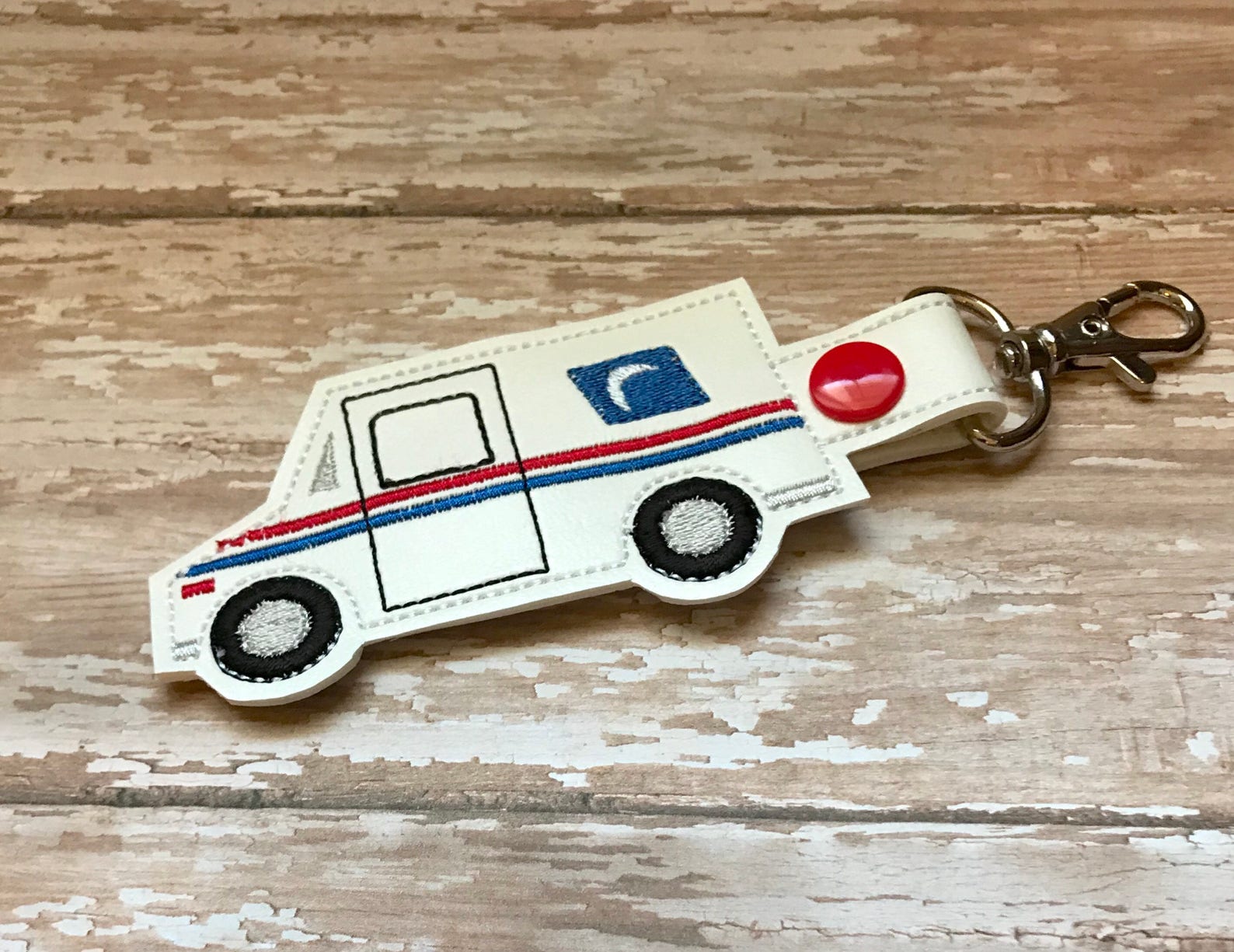 Mail Truck Keychain Mail Key Keychain Mail Truck Bag Tag Etsy
