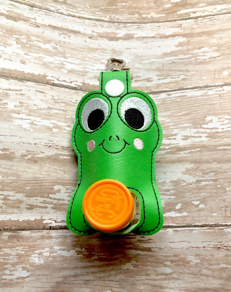 Frog Inhaler Holder Inhaler Keychain  --- you choose from 70 Colors Inhaler Keeper Frog Inhaler Keeper