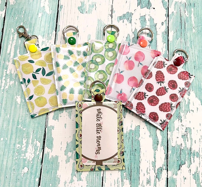 Fruit ID Badge Holder, Badge Holder, Id Holder, Vertical ID Holder ...