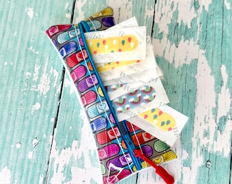 Bandage Holder Pouch, Bandage Sleeve, Purse or Backback First Aid Pouch Holder —- Bandages
