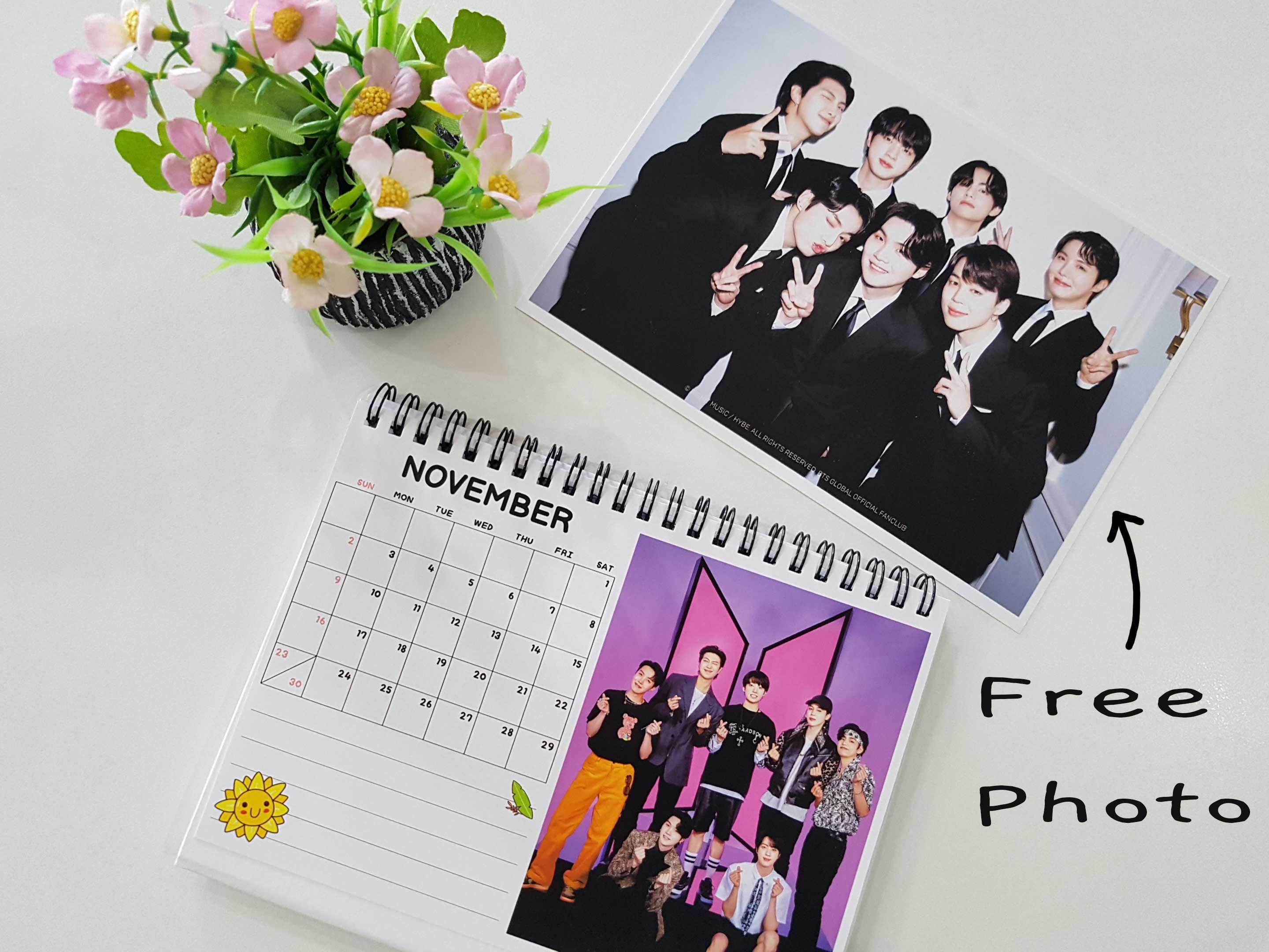 BTS Calendar 2025 Rm/jin/suga/j-hope/jimin/jungkook/v Desk