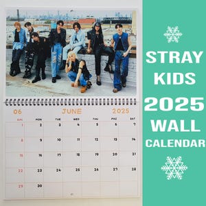 Streukinder Kalender 2025 Bang Chan/Lee Wis/Changbin/Hyunjin/Han/Felix/Seungmin/I.N Wandkalender 2025 KPOP Kalender 2025