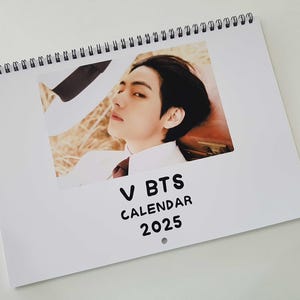 V BTS Calendar 2025: Kpop Army Gift (Sample)