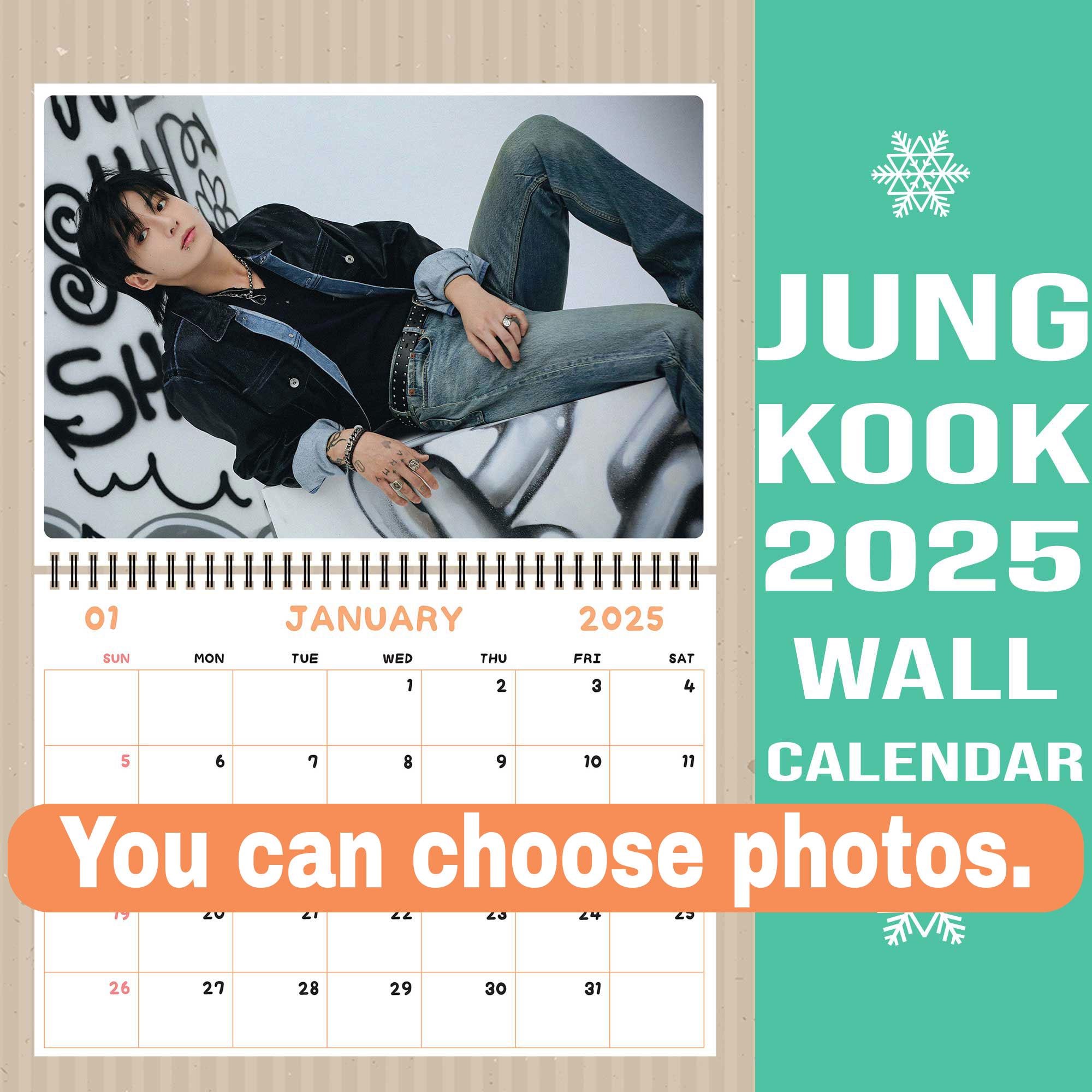 BTS Jungkook Photo Calendar 2025 & 2026 K-POP 2024.08 | eBay