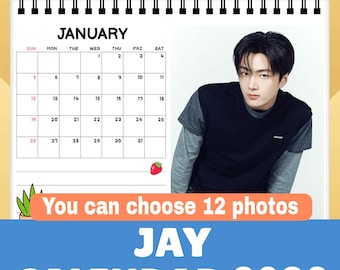 Jay Enhypen 2026 Desk calendar size 6*8inches Enhypen gift/Christmas Gift/ You can choose 12 photos
