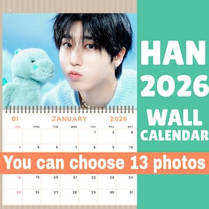 Han Stray Kids 2026 Wall Calendar: KPOP Fan Gift