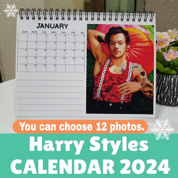 Harry Styles 2024 Desk Calendar Etsy