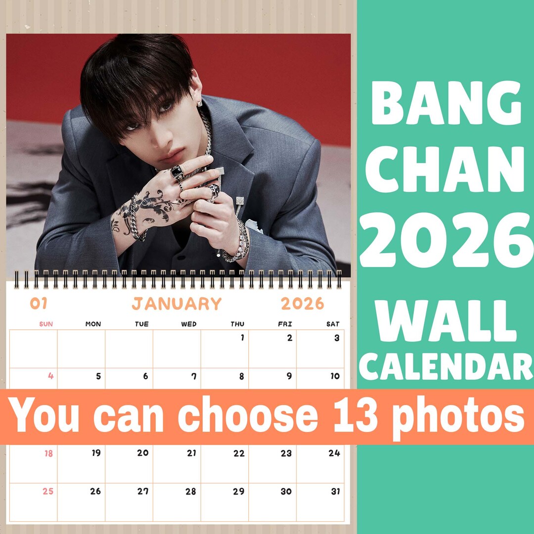 Bang Chan Stray Kids Calendar 2026 Bang Chan Calendar 2026 Stray 