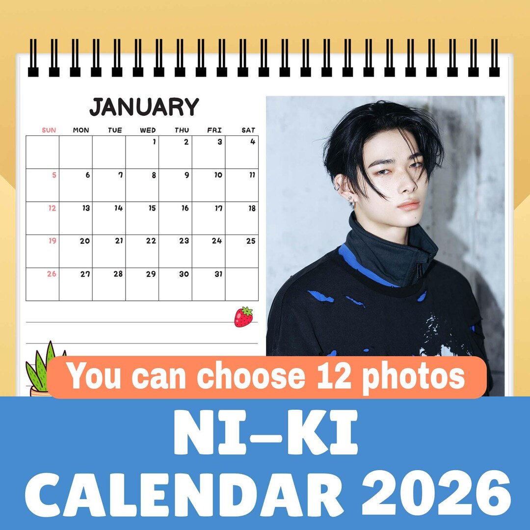 Ni ki Enhypen 2026 Desk Calendar Size 6 8inches Enhypen Gift christmas Ni ki Enhypen 2026 Desk Calendar Size 6 8inches Enhypen Gift christmas