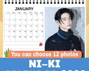 Ni-ki Enhypen 2026 Desk calendar size 6*8inches Enhypen gift/Christmas Gift/ You can choose 12 photos