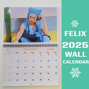 Felix Stray Kids Kalender 2025 / Felix Kalender 2025 / Stray Kids Kalender 2025 Felix Wandkalender 2025 KPOP Kalender 2025