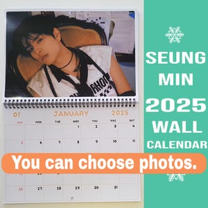Seungmin Streukinder Kalender 2025 / Seungmin Kalender 2025 / Streukinderkalender 2025 Seungmin Wandkalender 2025 Du kannst 13 Fotos auswählen